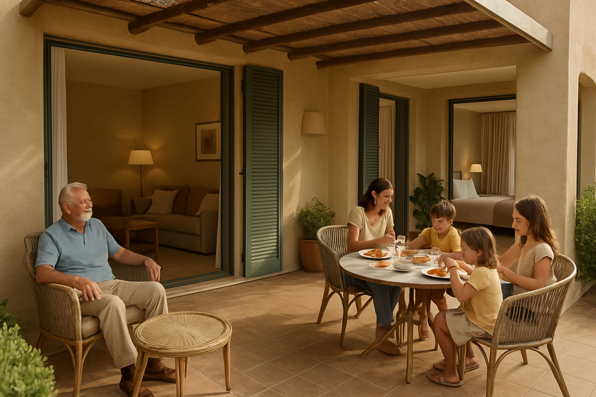 Family Hotels Are Competing on More Than Kids' Clubs 2 Hotel dining area highlighting flexible family-friendly food options and seating arrangements